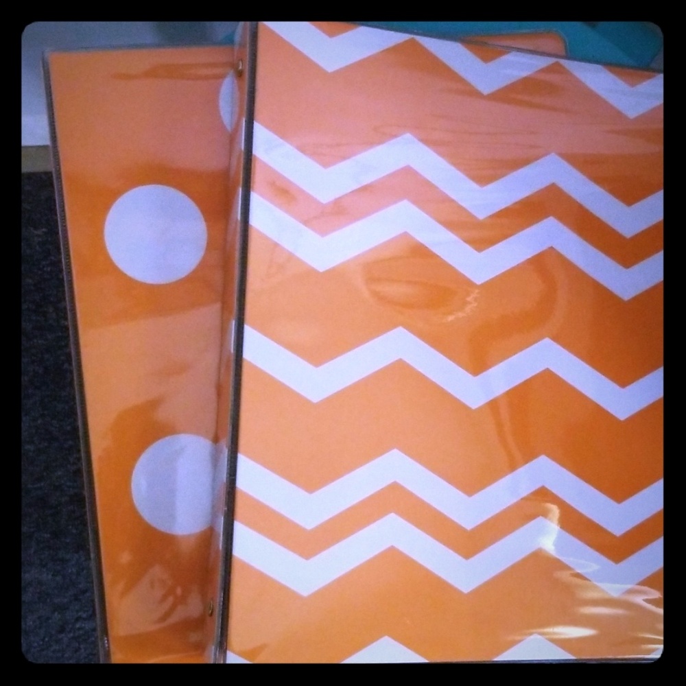 Orange binders